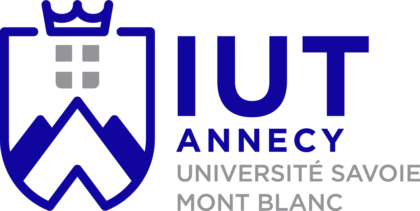 Logo bleu et gris de l'IUT d'Annecy 